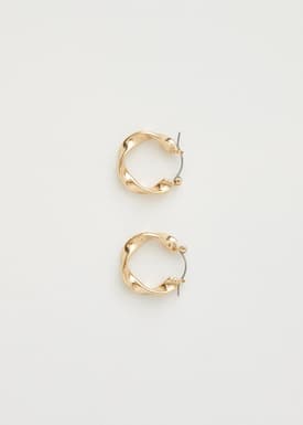 Gold Geometric Hoop Earrings