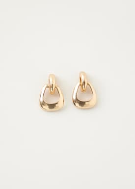 Gold Geometric Drop Earrings