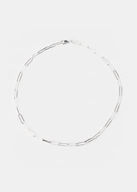 14K Gold Plated Paperclip Chain Necklace