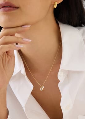Pearl Rhinestone Necklace