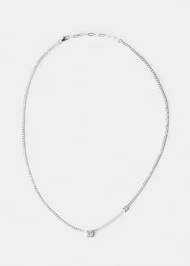 14K Gold Plated Silver Rhinestone Necklace