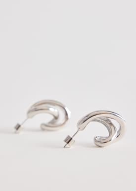 14K Gold Plated Knot Earrings