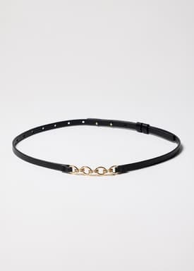 Interlocking Vegan Leather Belt