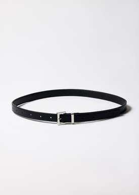 Frame Buckle Vegan Leather Belt