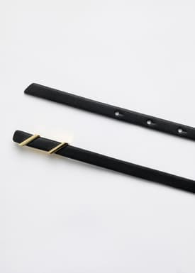 Skinny Vegan Leather Belt
