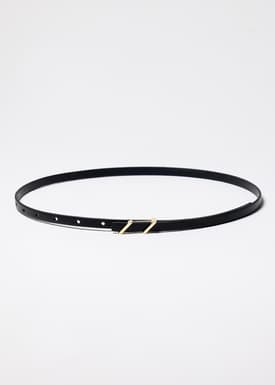 Skinny Vegan Leather Belt