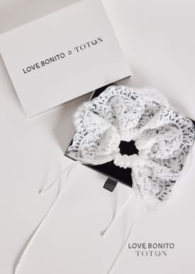 Love, Bonito x TOTON Lace Scrunchie
