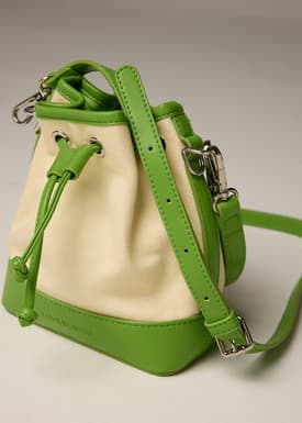 Convertible Canvas Bucket Bag