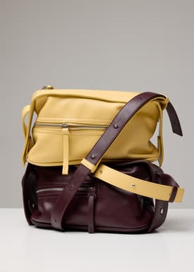 Adjustable Vegan Leather Baguette Bag