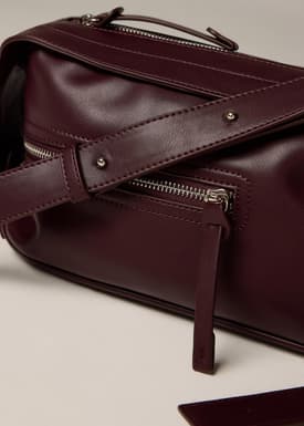 Adjustable Vegan Leather Baguette Bag