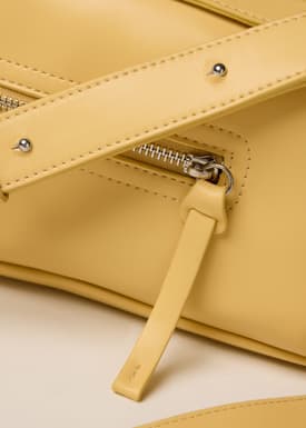 Adjustable Vegan Leather Baguette Bag