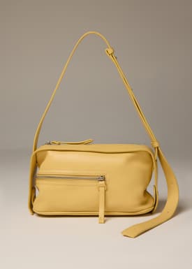 Adjustable Vegan Leather Baguette Bag