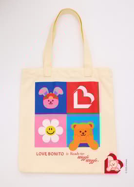 Love, Bonito | Wiggle Wiggle Tote Bag in Cream