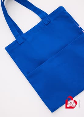 Love, Bonito | Wiggle Wiggle Tote Bag in Cobalt