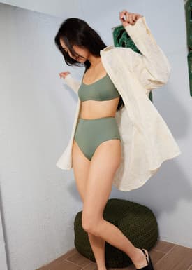 Love Bonito x cheak Padded Balconette Bikini Top