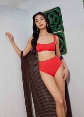 Love Bonito x cheak Padded Balconette Bikini Top