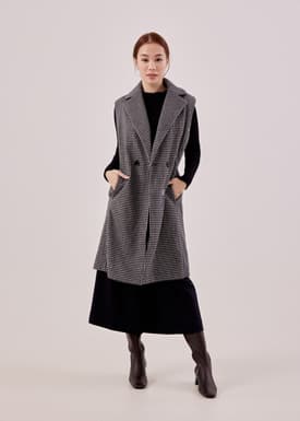 Dayra Tailored Houndstooth Gilet