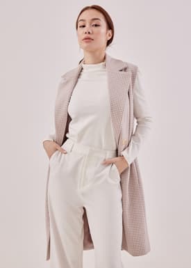 Dayra Tailored Houndstooth Gilet