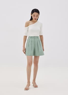 Luana Asymmetrical Jersey Top