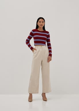 Ebony Ribbed Knit Sweater