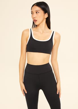 cheak BaseCore Scoop Bra with Contrast Piping