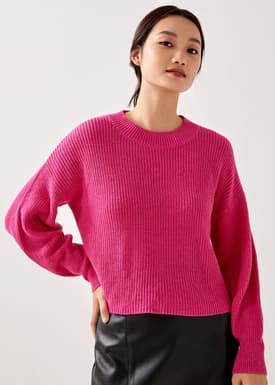 Mona Crew Neck Puff Sleeve Jumper