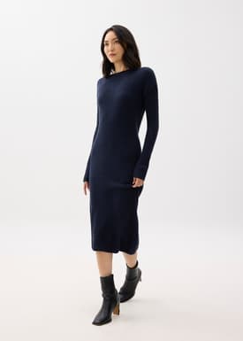 Ruby Mercerized Wool Midi Sweater Dress
