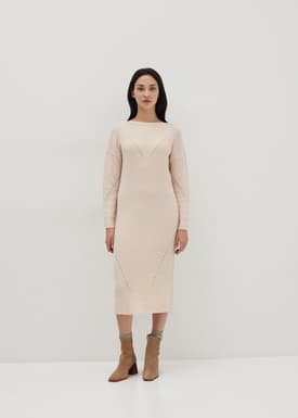 Ruby Mercerized Wool Midi Sweater Dress