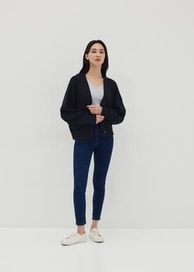 Arabella Balloon Sleeve Knit Cardigan