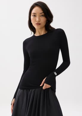 Fitted Long Knit Sweater