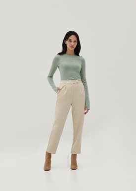 Fitted Long Knit Sweater