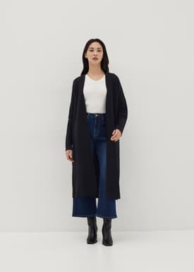 Lainey Wool Long Line Cardigan