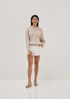 Saylor Relaxed Batwing Knit Hoodie