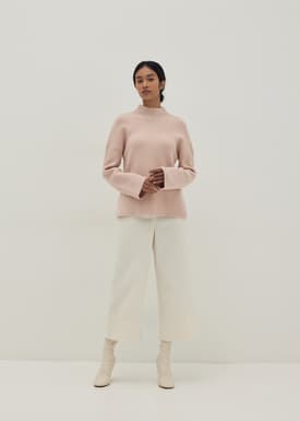 Kimberly Mock Neck Relaxed Sweater