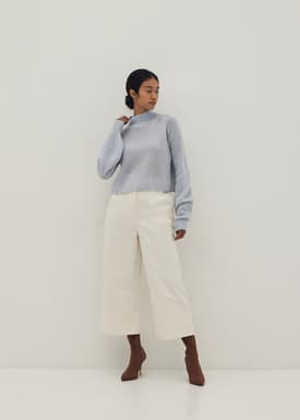 Paisley Full Milano Angora Blend Turtleneck Jumper