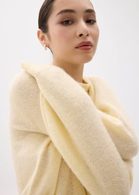 Paisley Full Milano Angora Blend Turtleneck Jumper