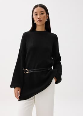 Oversized Long Knit Sweater