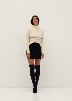 Turtle Neck Fair Isle Sweater