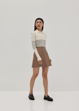 Jeselle Collared Knit Sweater