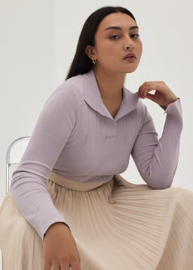Maddox Knit Polo Top