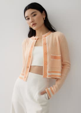Poppy Striped Knit Cardigan