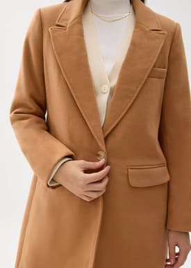 Classic Tailored Notch Lapel Coat