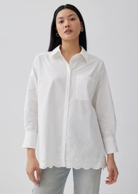 Calypso Broderie Button Down Shirt