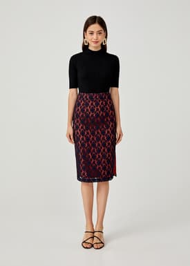 Mason Lace Pencil Skirt