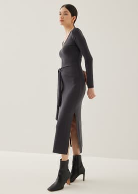Issie Knit Column Midi Dress