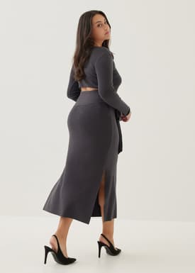 Issie Knit Column Midi Dress