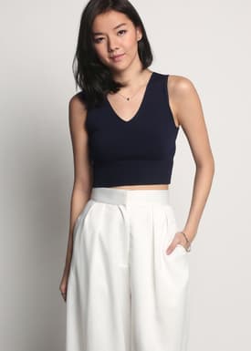 Thorali Knit Crop Tank Top