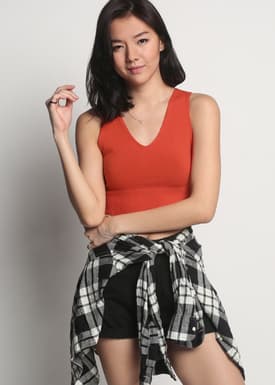 Thorali Knit Crop Tank Top