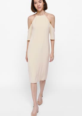Uyzana Off Shoulder Midi Dress