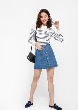 Sletta Striped Knit Sweater